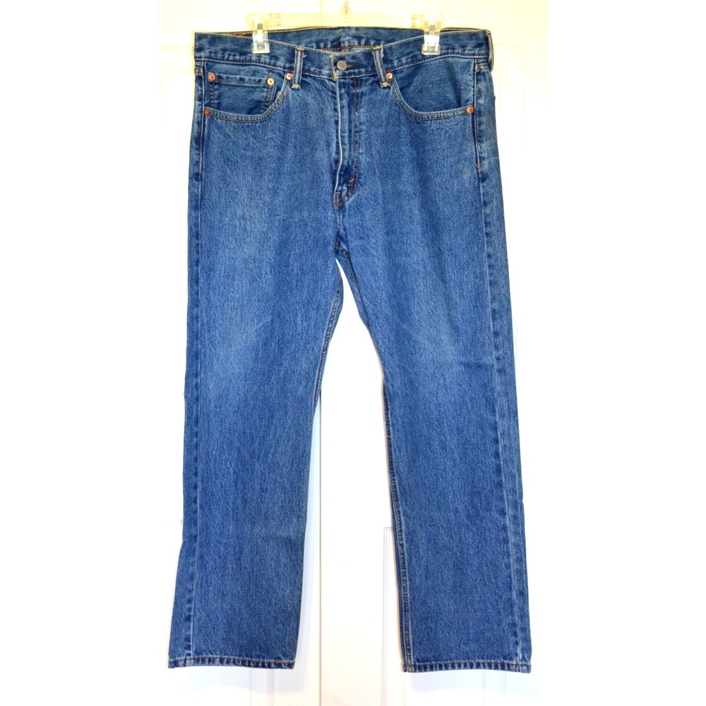 Levi Strauss Levi's 505 Denim Blue Jeans Men's 36 x30 Inseam 29.5"